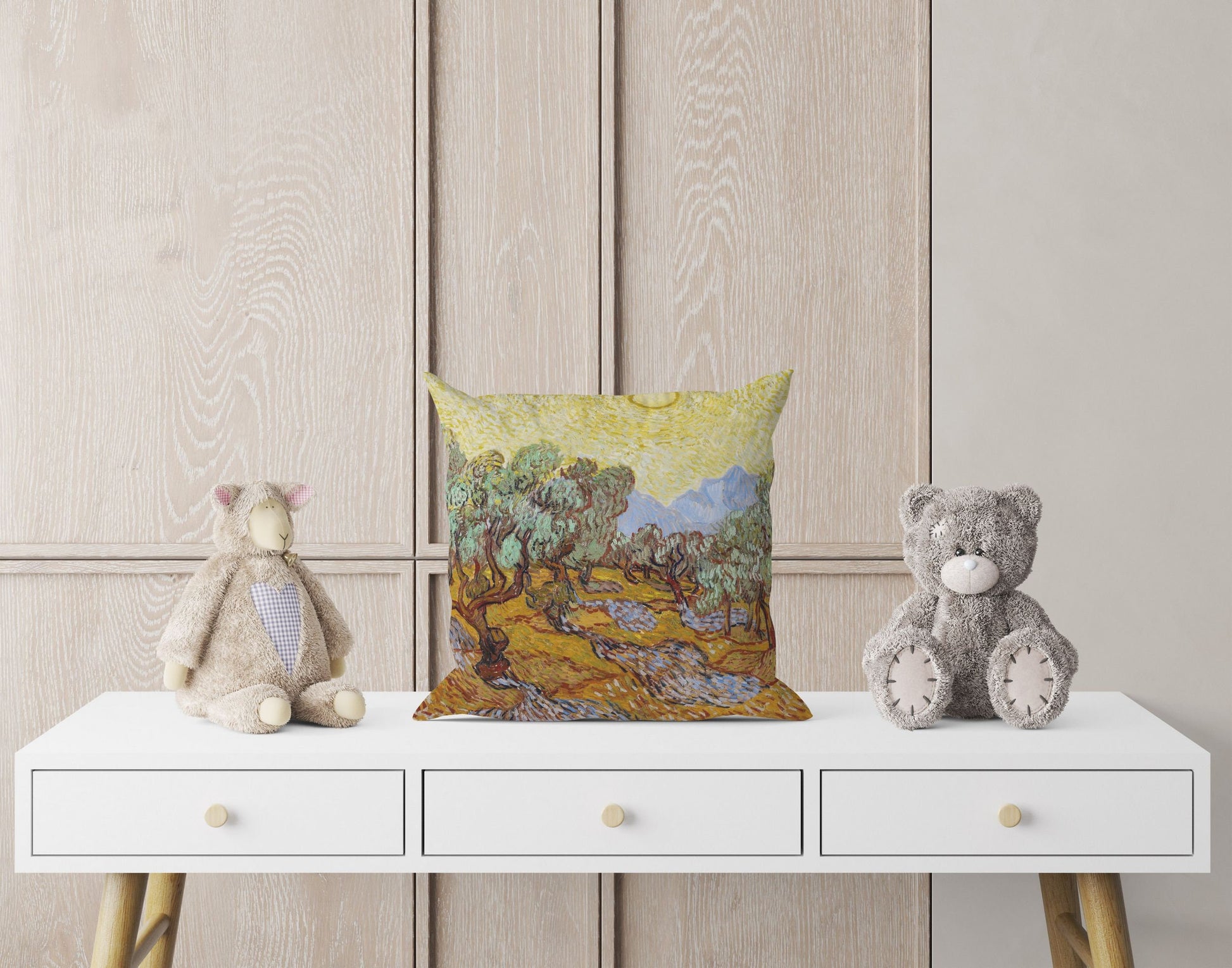 Vincent Van Gogh Olive Tree Famous Art, Tapestry Pillows, Abstract Throw Pillow Cover, Soft Pillow Cases, Housewarming Gift