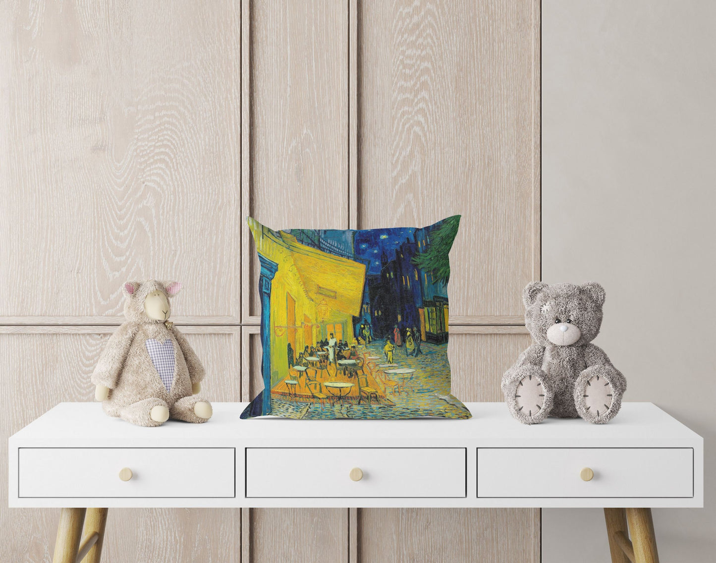 Vincent Van Gogh Terrace Of A Café At Night Famous Painting, Throw Pillow Cover, Abstract Throw Pillow Cover, 18 X 18 Pillow Covers