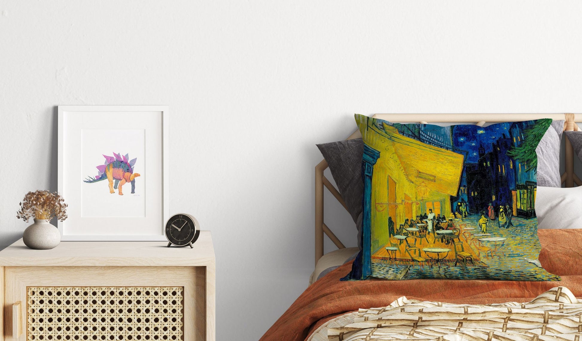 Vincent Van Gogh Terrace Of A Café At Night Famous Painting, Throw Pillow Cover, Abstract Throw Pillow Cover, 18 X 18 Pillow Covers