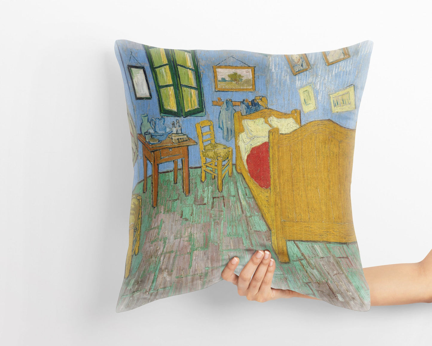 Vincent Van Gogh Famous Painting The Bedroom, Throw Pillow Cover, Abstract Throw Pillow, Designer Pillow, Home Decor Pillow, Farmhouse Decor