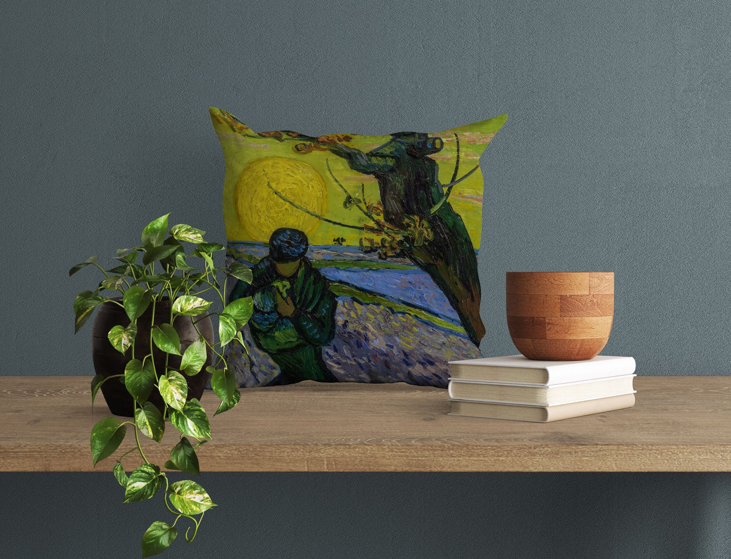 Vincent Van Gogh Famous Art The Sower, Tapestry Pillows, Abstract Pillow, Soft Pillow Cases, Contemporary Pillow, Large Pillow Cases