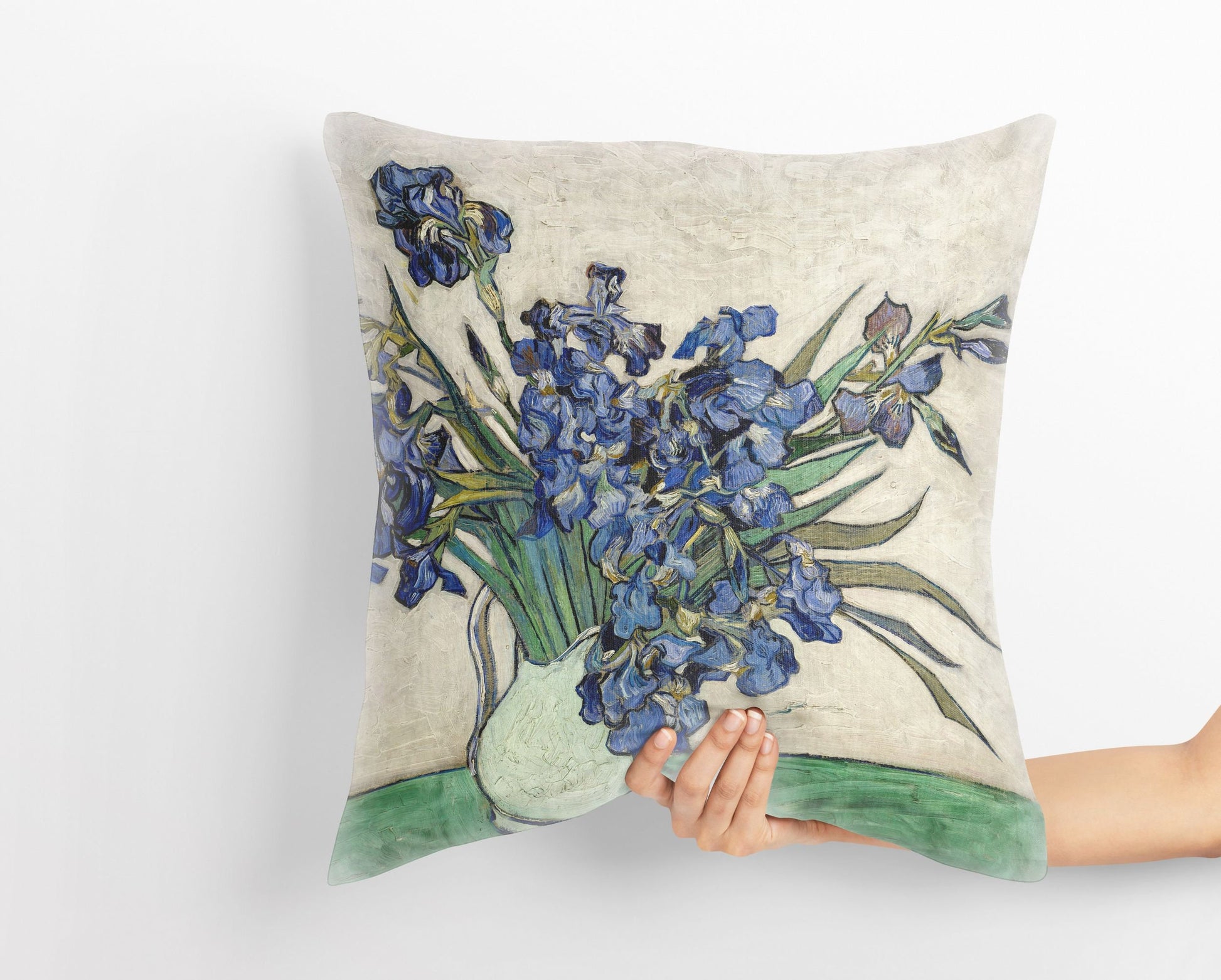 Vincent Van Gogh Irises, Toss Pillow, Abstract Throw Pillow Cover, Artist Pillow, 22X22 Pillow Cover, Farmhouse Pillow, Abstract Decor