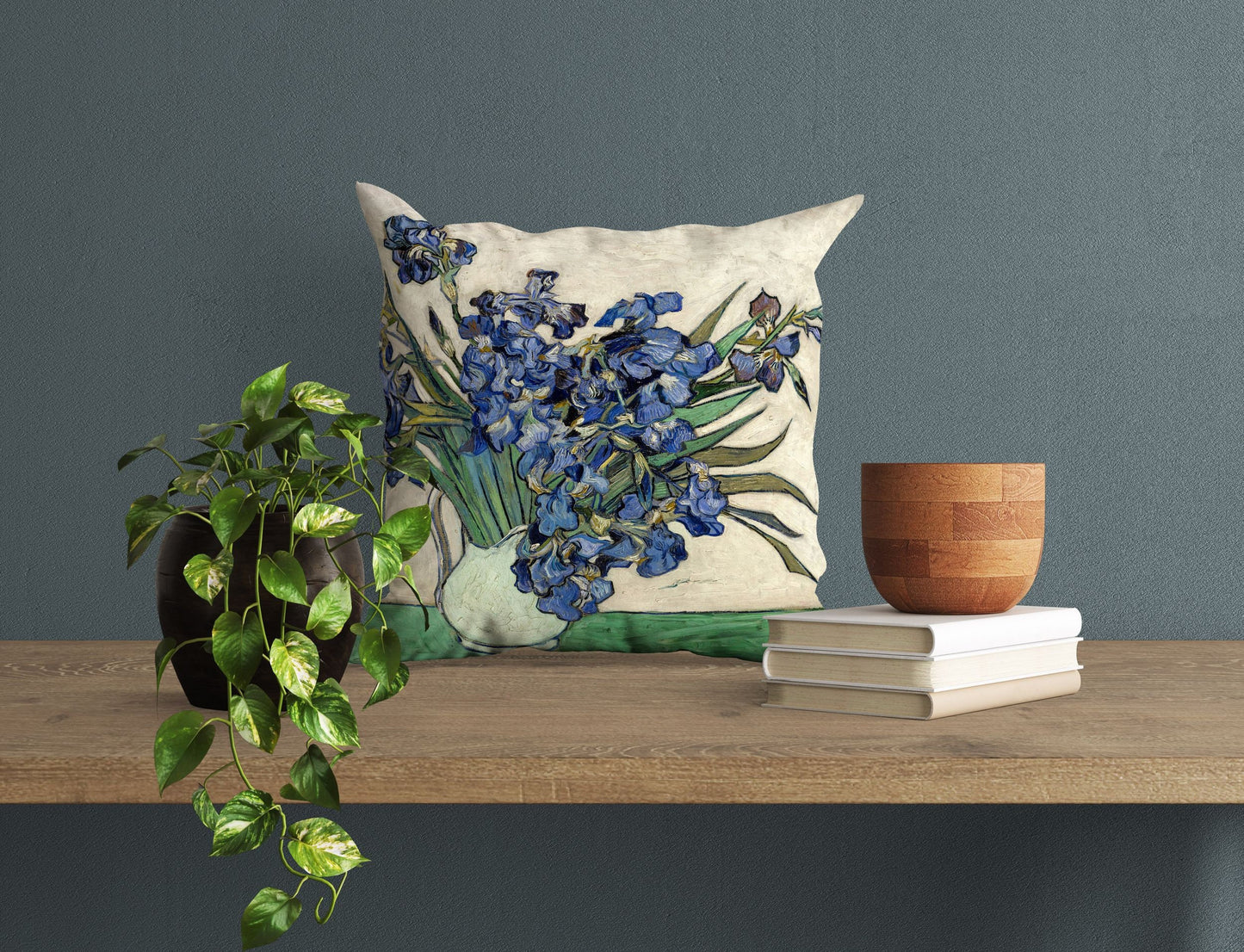 Vincent Van Gogh Irises, Toss Pillow, Abstract Throw Pillow Cover, Artist Pillow, 22X22 Pillow Cover, Farmhouse Pillow, Abstract Decor
