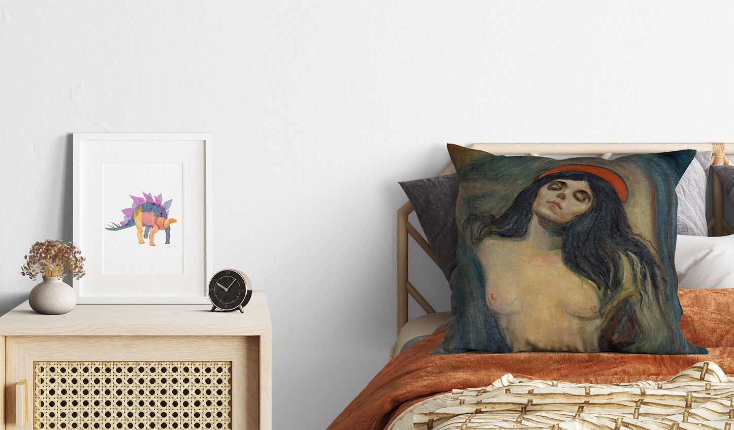 Edvard Munch Famous Art Madonna, Pillow Case, Abstract Pillow, Soft Pillow Cases, Large Pillow Cases, Playroom Decor, Sofa Pillows