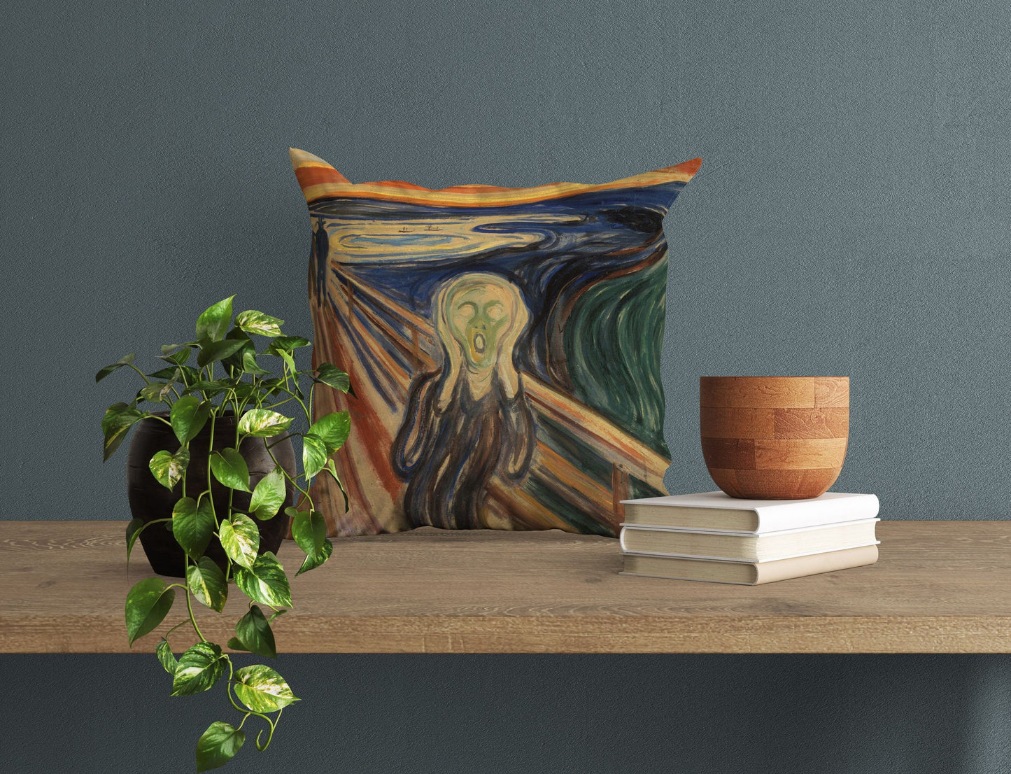 Edvard Munch Famous Art Scream, Tapestry Pillows, Abstract Pillow, Soft Pillow Cases, 18 X 18 Pillow Covers, Playroom Decor, Sofa Pillows