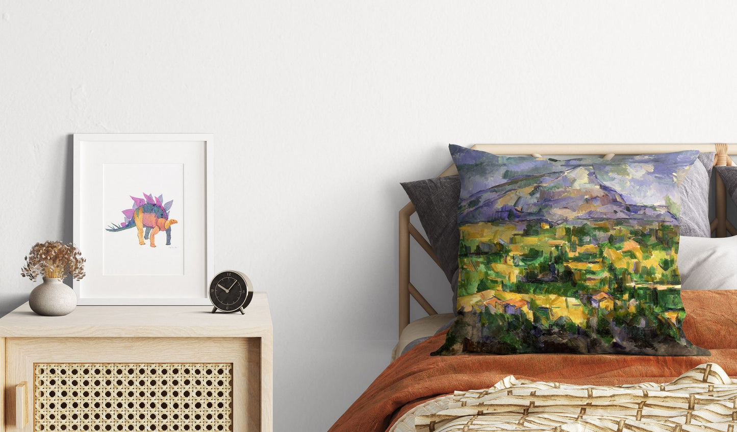Paul Cezanne Famous Art, Toss Pillow, Abstract Throw Pillow Cover, Art Pillow, Green Pillow Cases, Modern Pillow, Large Pillow Cases