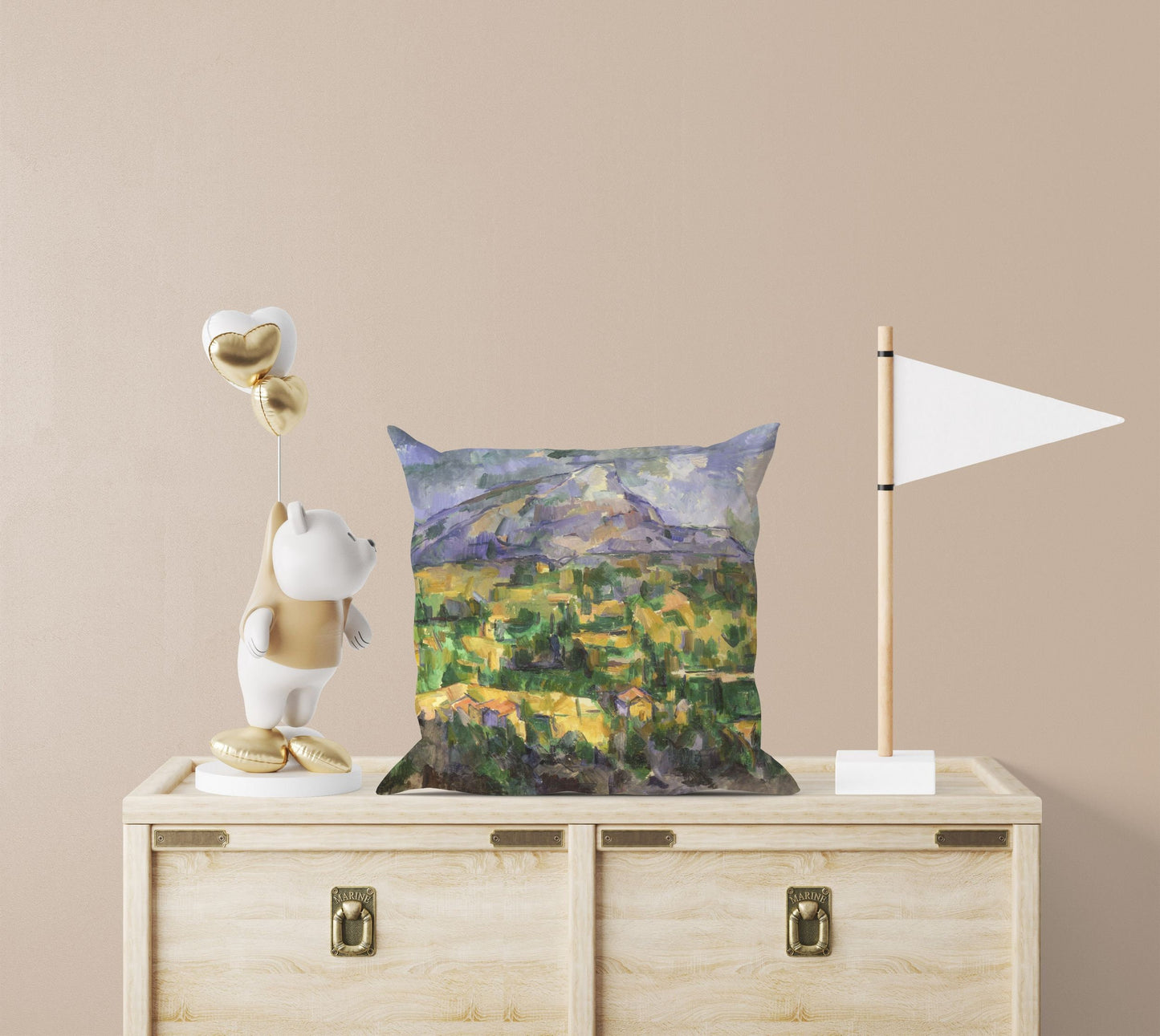 Paul Cezanne Famous Art, Toss Pillow, Abstract Throw Pillow Cover, Art Pillow, Green Pillow Cases, Modern Pillow, Large Pillow Cases