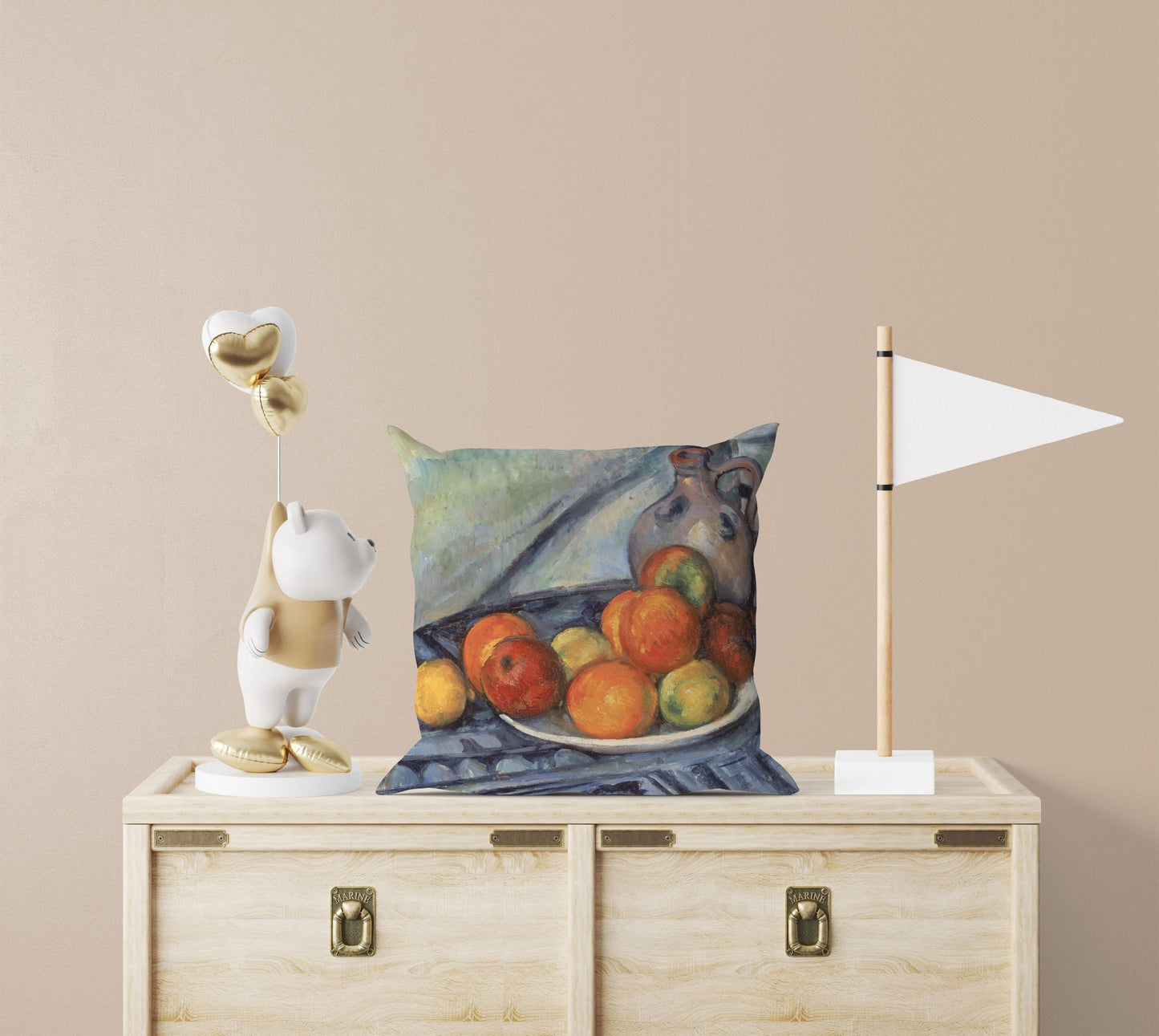 Paul Cezanne Famous Art Fruit, Pillow Case, Abstract Pillow, Artist Pillow, Post-Impressionist Art, Square Pillow, Housewarming Gift