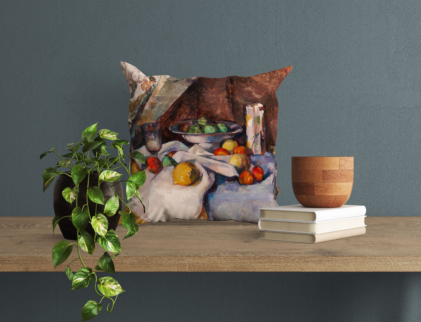Paul Cezanne Famous Art Fruit, Toss Pillow, Abstract Throw Pillow, Artist Pillow, Red And Yellow, 18 X 18 Pillow Covers, Sofa Pillows