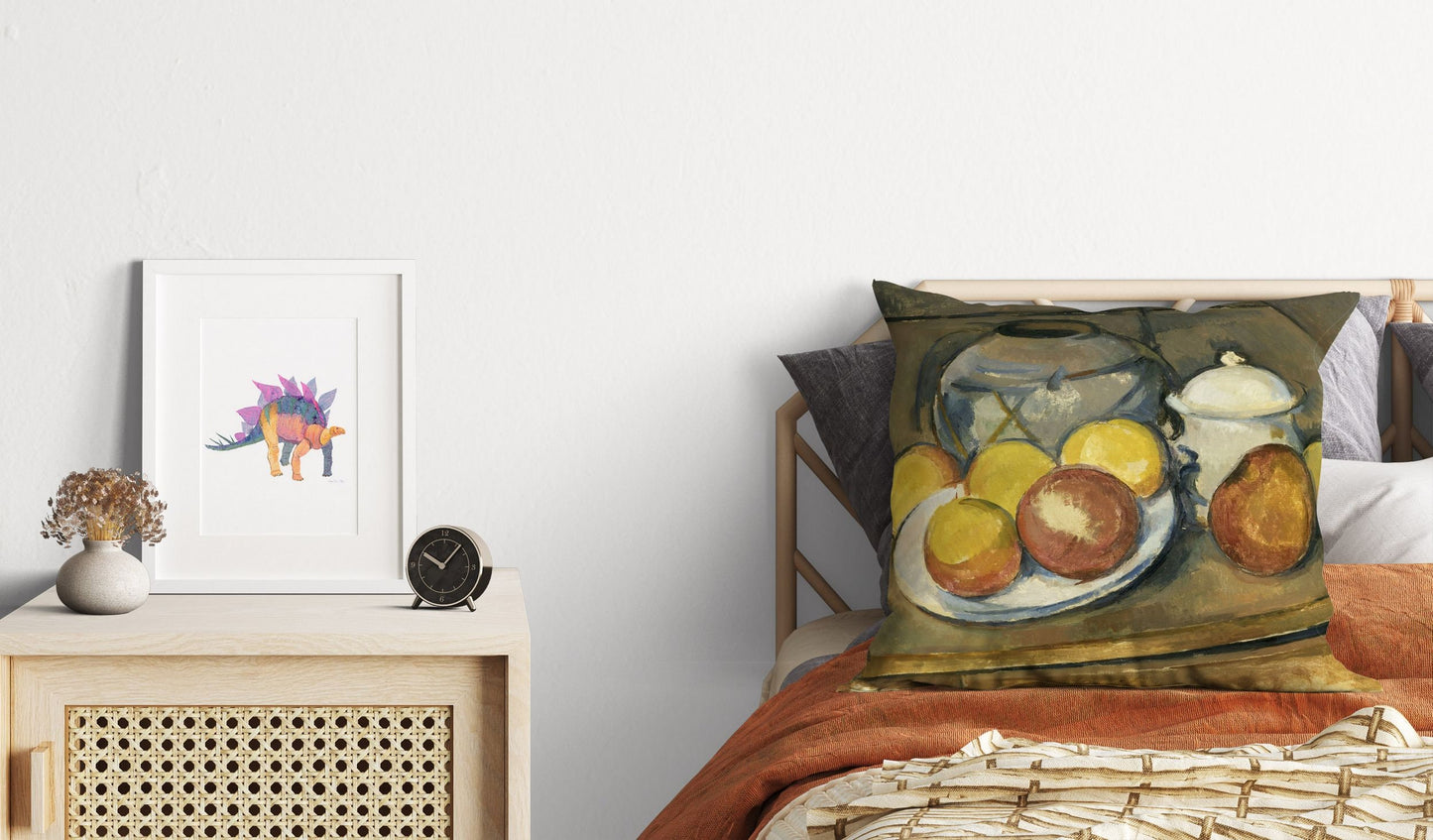 Paul Cezanne Famous Art Fruit, Throw Pillow, Abstract Throw Pillow, Artist Pillow, Yellow, Modern Pillow, 18 X 18 Pillow Covers