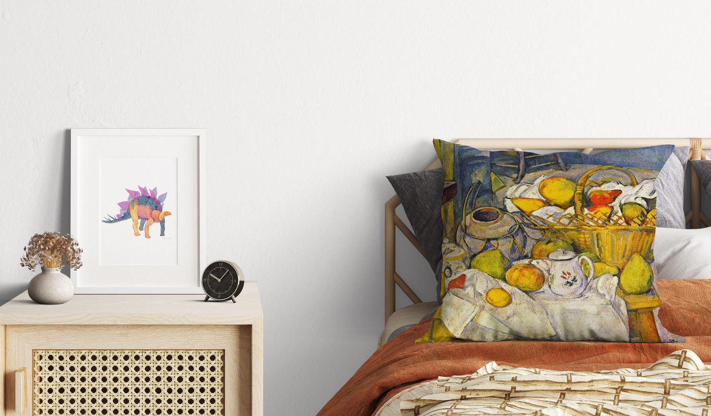 Paul Cezanne Famous Art, Tapestry Pillows, Abstract Pillow, Art Pillow, Bright Yellow Pillow, Contemporary Pillow, Farmhouse Decor