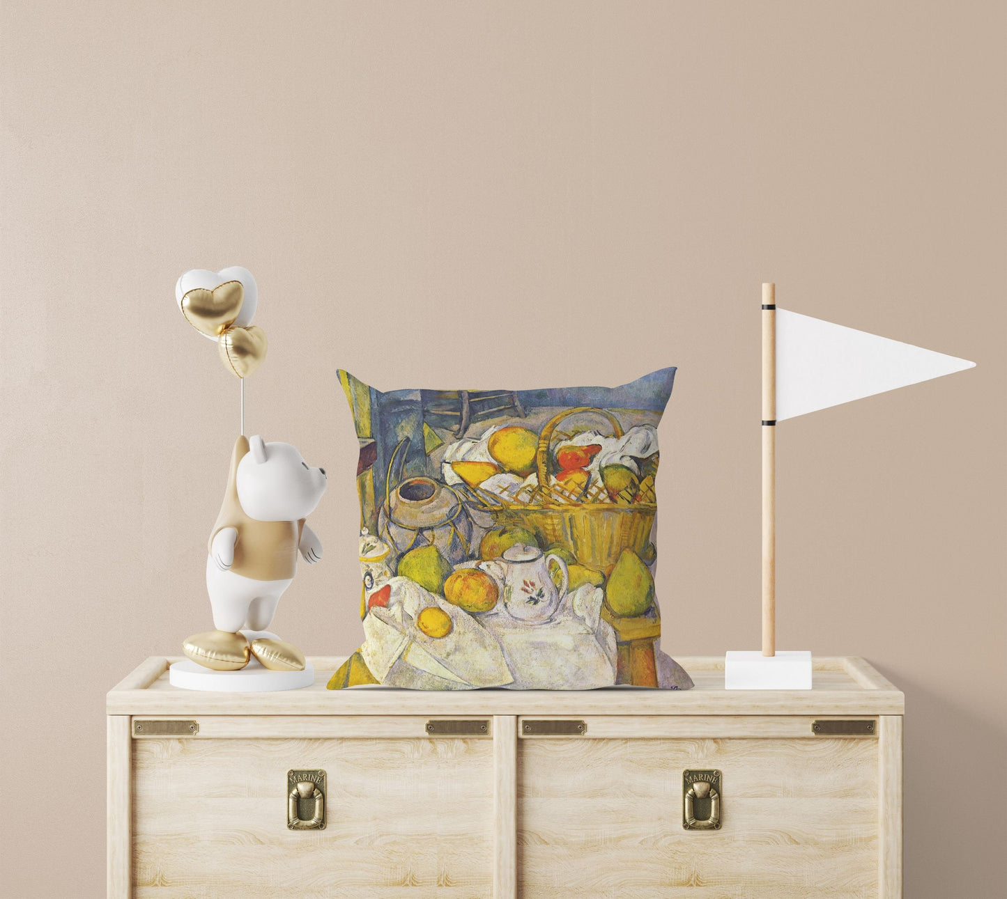 Paul Cezanne Famous Art, Tapestry Pillows, Abstract Pillow, Art Pillow, Bright Yellow Pillow, Contemporary Pillow, Farmhouse Decor
