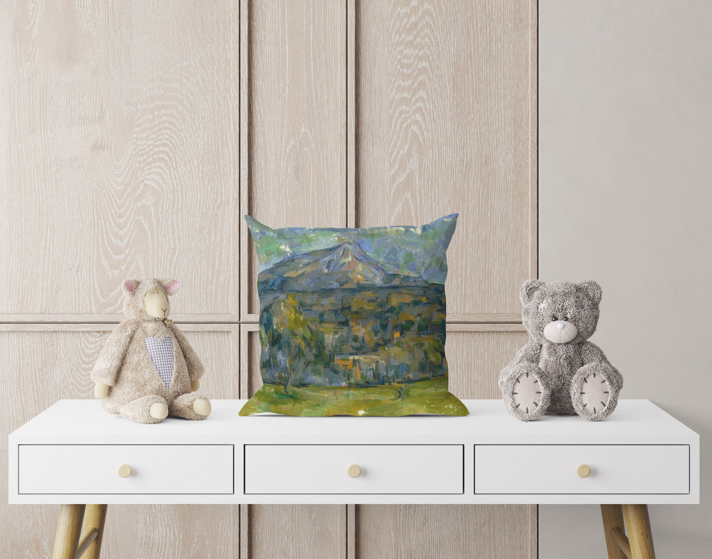 Paul Cezanne Famous Painting, Toss Pillow, Abstract Throw Pillow, Soft Pillow Cases, Farmhouse Pillow, Indoor Pillow Cases