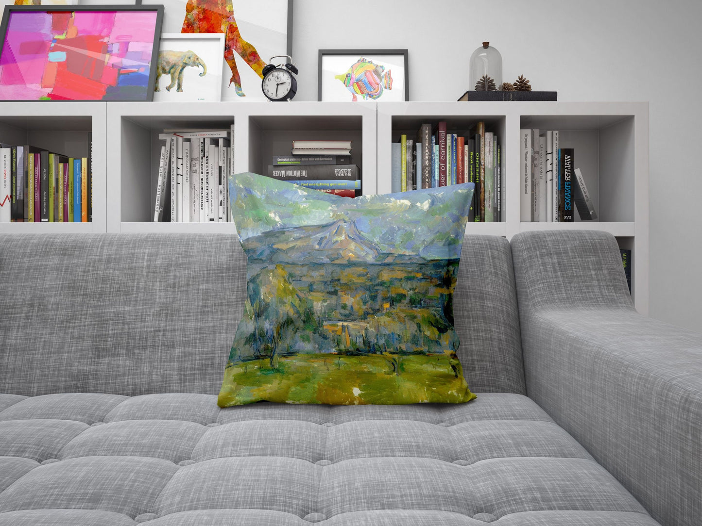Paul Cezanne Famous Painting, Toss Pillow, Abstract Throw Pillow, Soft Pillow Cases, Farmhouse Pillow, Indoor Pillow Cases