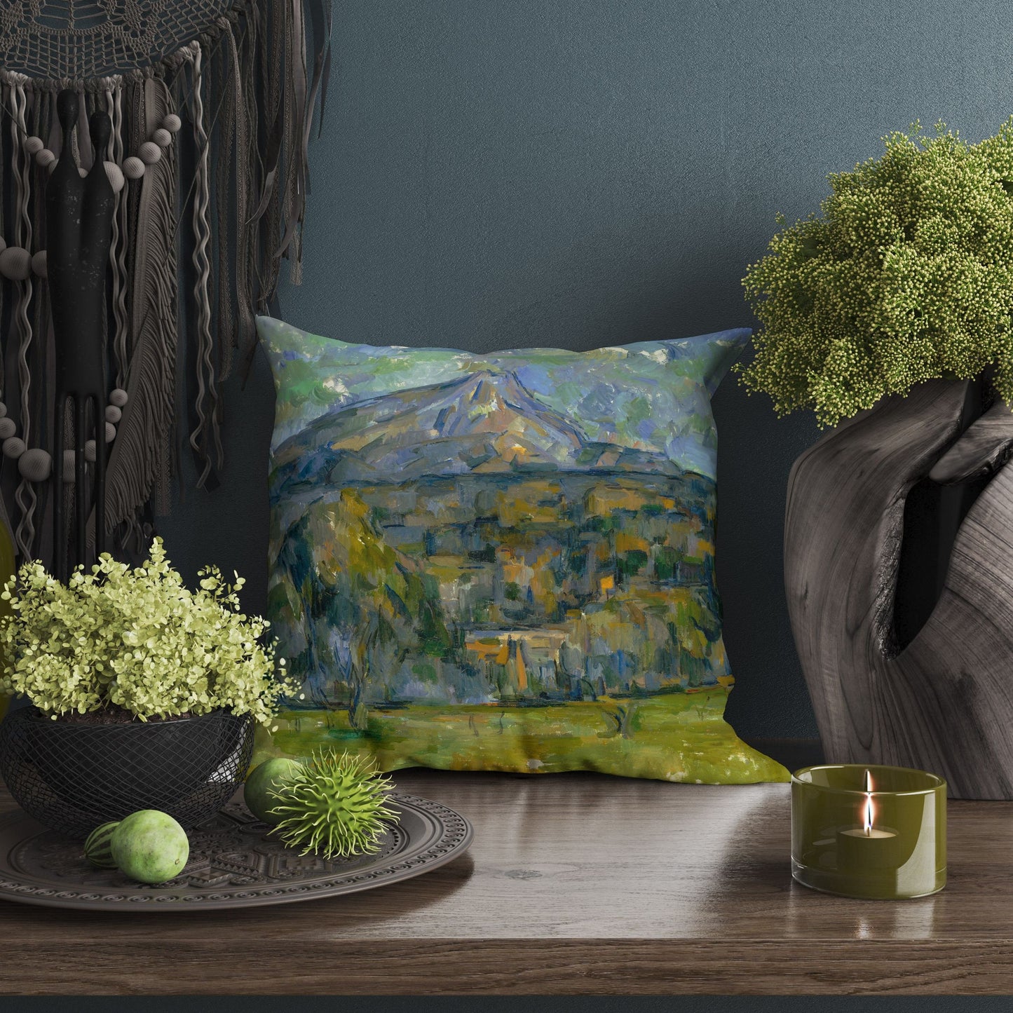 Paul Cezanne Famous Painting, Toss Pillow, Abstract Throw Pillow, Soft Pillow Cases, Farmhouse Pillow, Indoor Pillow Cases