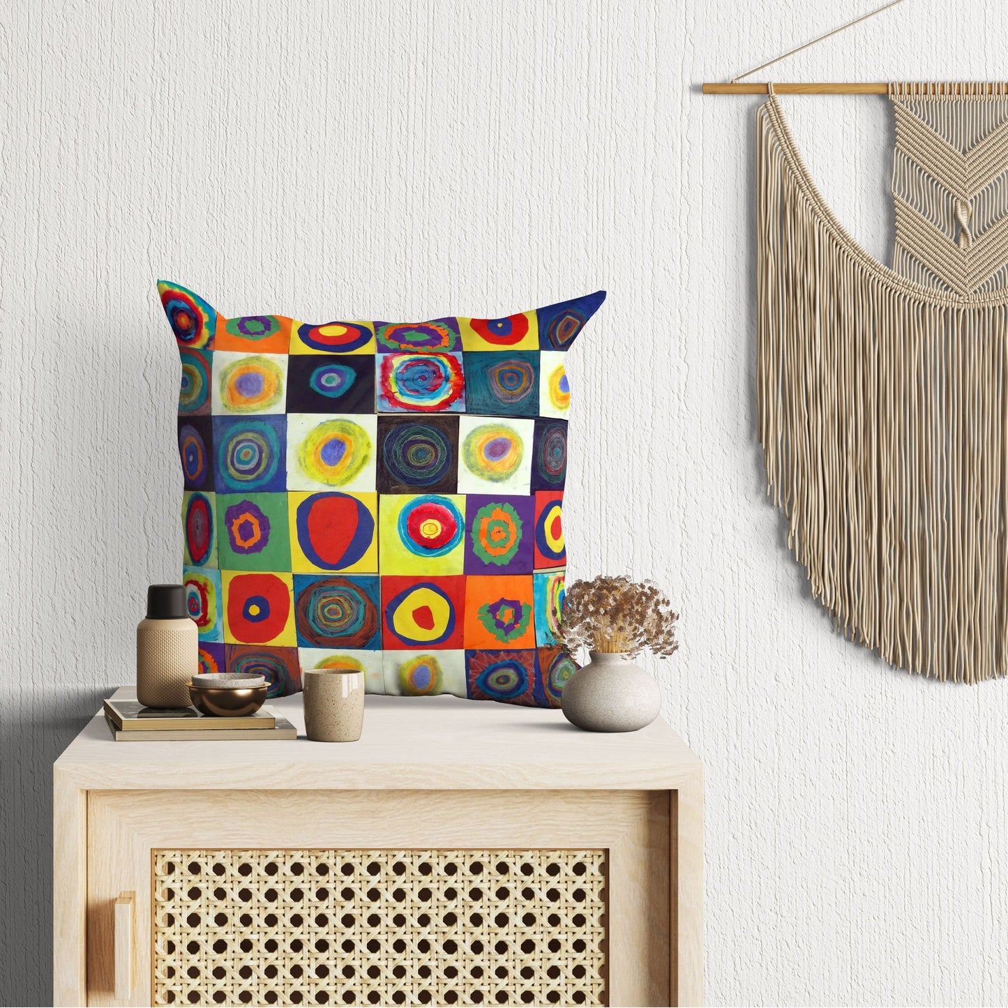 Wassily Kandinsky Abstract Painting, Throw Pillow Cover, Abstract Pillow, Designer Pillow, 22X22 Pillow, Housewarming Gift, Holiday Gift