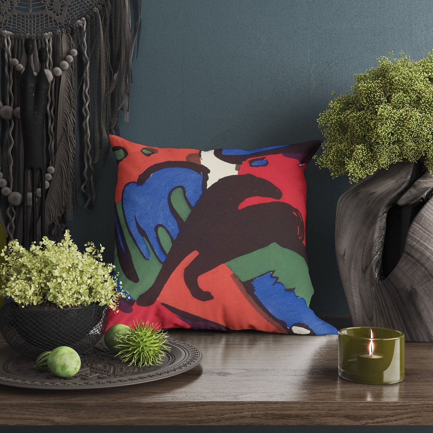 Wassily Kandinsky Abstract Painting, Tapestry Pillows, Geometric Pillow, Artist Pillow, Colorful Pillow Case, Contemporary Pillow