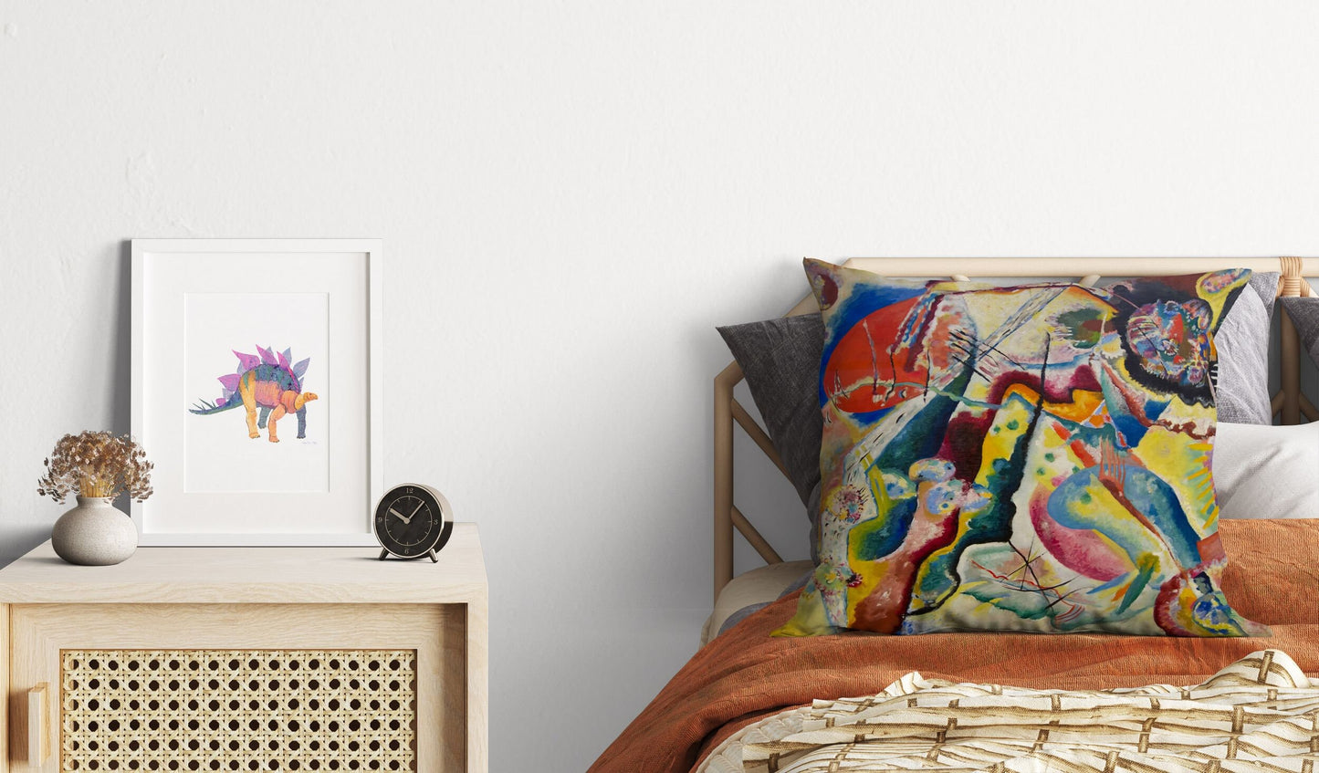 Wassily Kandinsky Abstract Painting, Throw Pillow, Geometric Pillow, Art Pillow, Contemporary Pillow, 18 X 18 Pillow Covers