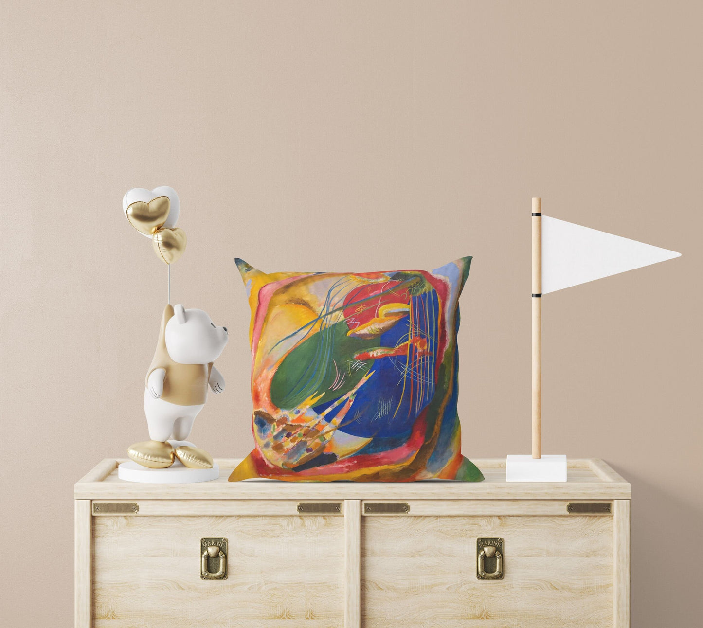 Wassily Kandinsky Abstract Painting, Tapestry Pillows, Geometric Pillow, Art Pillow, Contemporary Pillow, Large Pillow Cases
