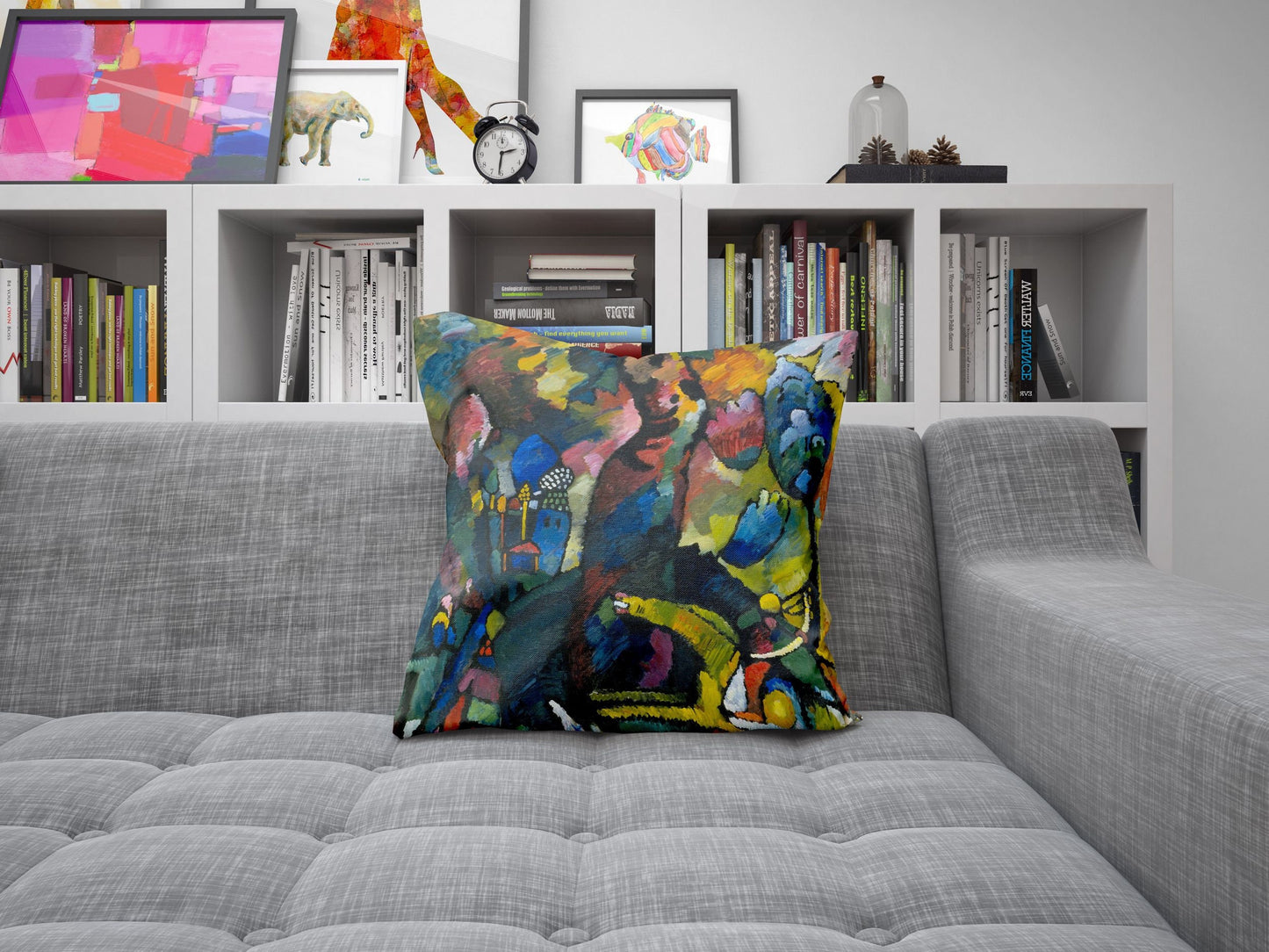 Wassily Kandinsky Abstract Painting, Throw Pillow, Abstract Art Pillow, Soft Pillow Cases, Modern Pillow, Large Pillow Cases