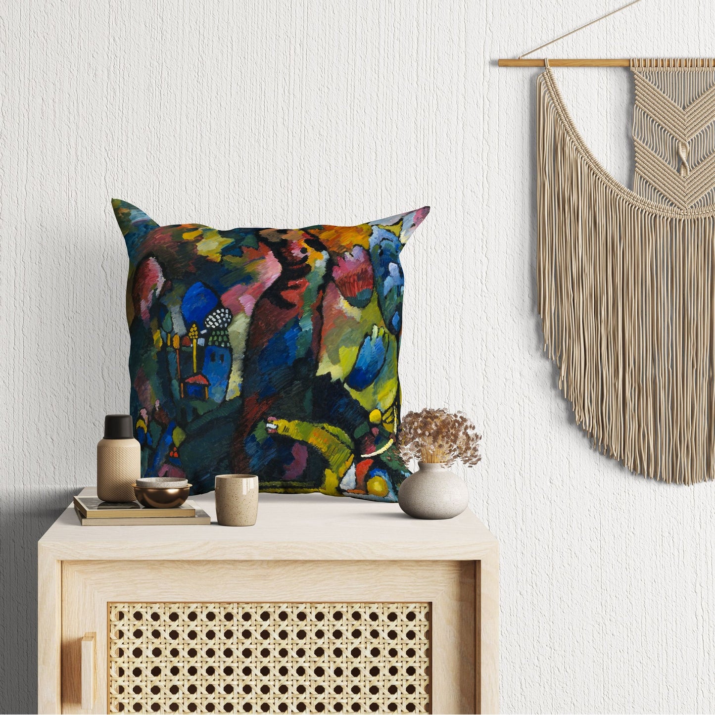 Wassily Kandinsky Abstract Painting, Throw Pillow, Abstract Art Pillow, Soft Pillow Cases, Modern Pillow, Large Pillow Cases