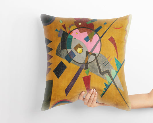 Wassily Kandinsky Abstract Painting, Decorative Pillow, Abstract Art Pillow, Artist Pillow, Orange Pillow Case, Contemporary Pillow