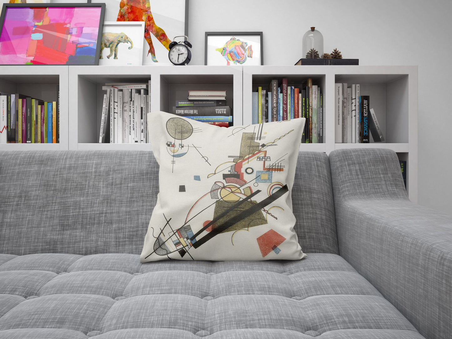 Wassily Kandinsky Abstract Painting, Tapestry Pillows, Abstract Art Pillow, Artist Pillow, Colorful Pillow Case, Contemporary Pillow