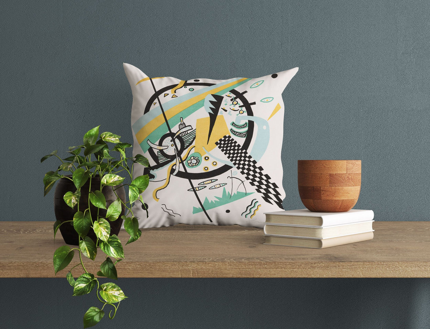 Wassily Kandinsky Abstract Painting, Throw Pillow Cover, Abstract Throw Pillow Cover, Soft Pillow Cases, Contemporary Pillow, Large Pillow