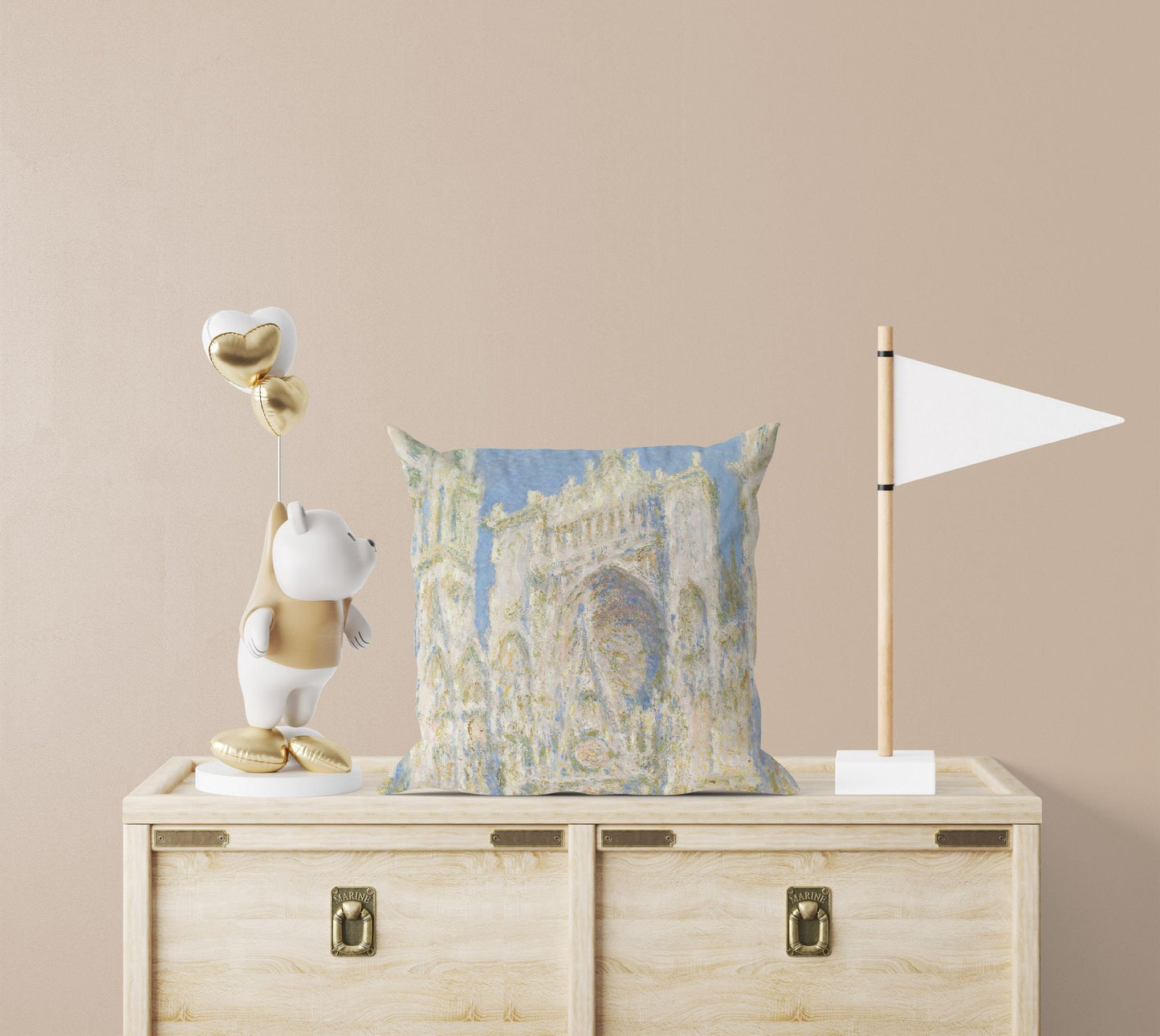 Claude Monet Famous Painting Rouen Cathedral, Throw Pillow, Abstract Throw Pillow, Designer Pillow, Housewarming Gift, Holiday Gift