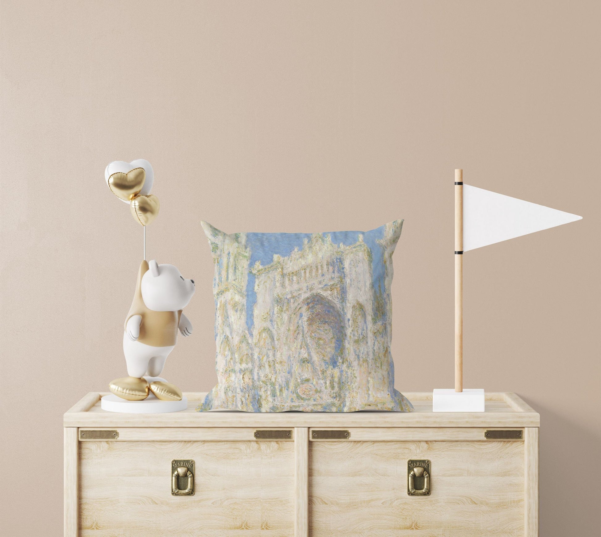 Claude Monet Famous Painting Rouen Cathedral, Throw Pillow, Abstract Throw Pillow, Designer Pillow, Housewarming Gift, Holiday Gift