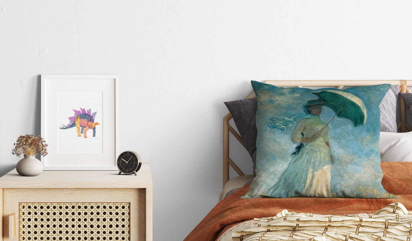 Claude Monet Famous Painting, Tapestry Pillows, Abstract Pillow, Designer Pillow, Green Pillow Cases, Housewarming Gift, Sofa Pillows