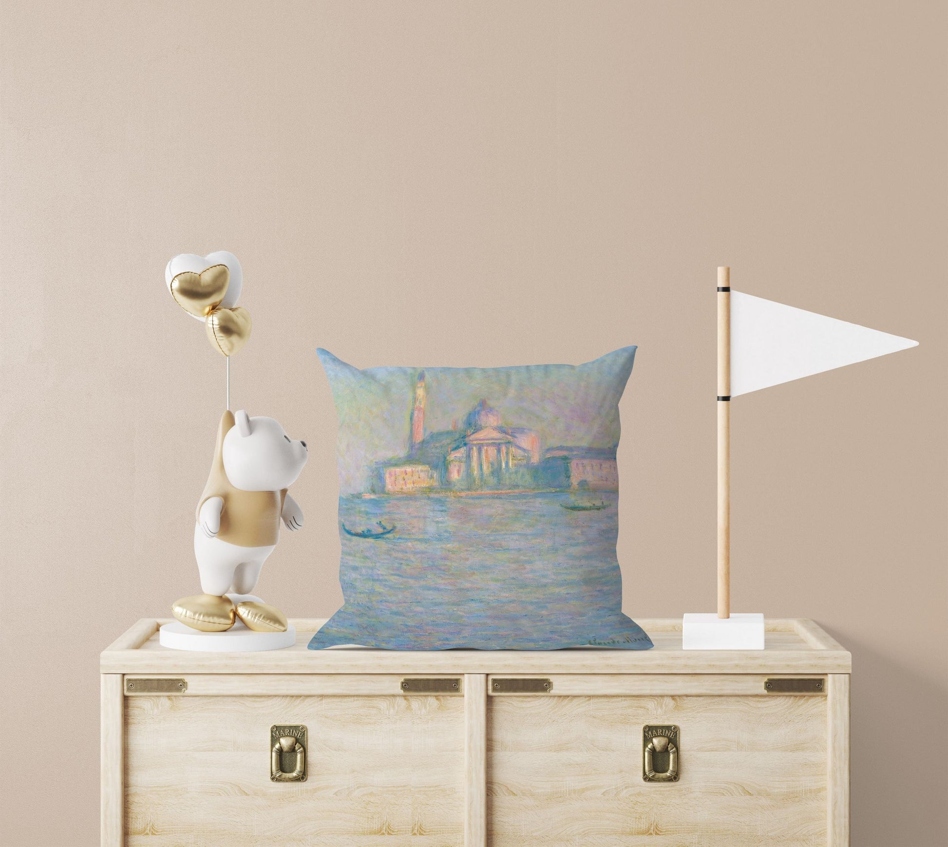 Claude Monet Famous Painting, Throw Pillow, Abstract Pillow, Artist Pillow, Green Pillow Cases, Impressionist Pillow, 18 X 18 Pillow Covers