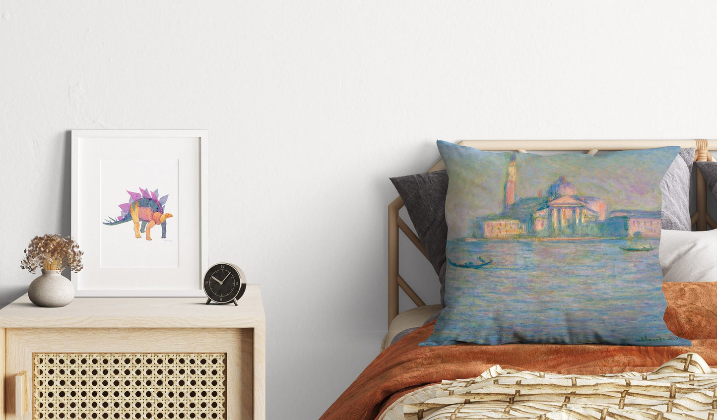 Claude Monet Famous Painting, Throw Pillow, Abstract Pillow, Artist Pillow, Green Pillow Cases, Impressionist Pillow, 18 X 18 Pillow Covers