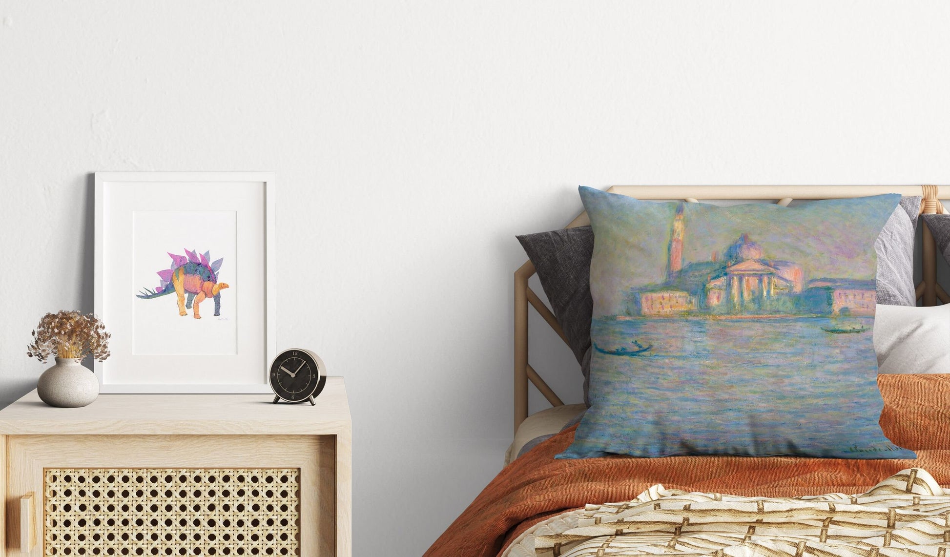 Claude Monet Famous Painting, Throw Pillow, Abstract Pillow, Artist Pillow, Green Pillow Cases, Impressionist Pillow, 18 X 18 Pillow Covers