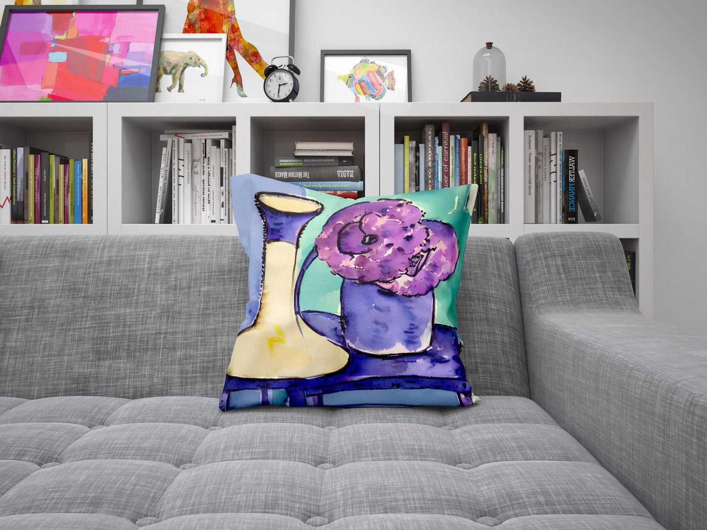 Still Life With Flowers Decorative Pillow, Abstract Throw Pillow, Soft Pillow Cases, Colorful Pillow Case, Home Decor Pillow, Abstract Decor