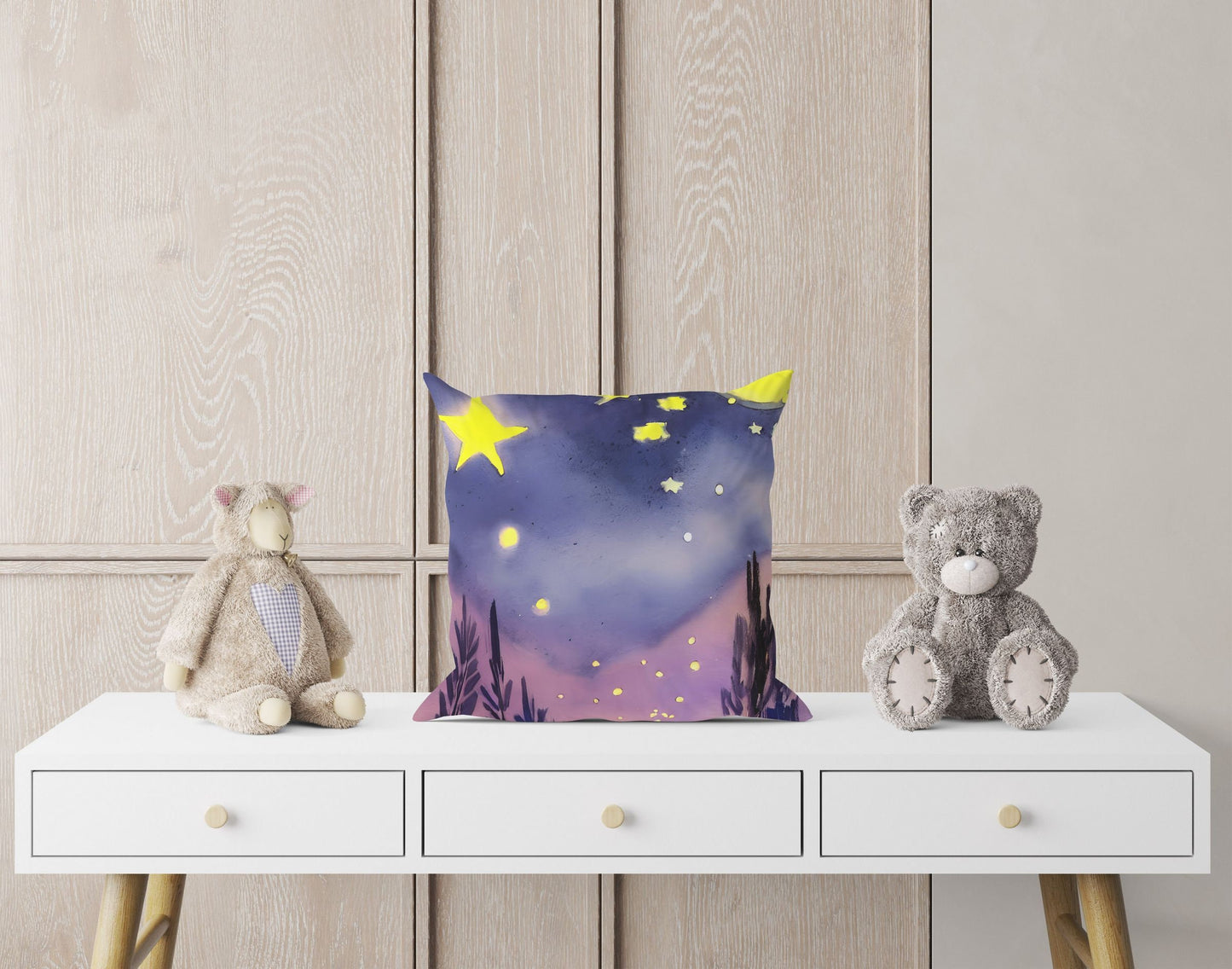 Starry Night Toss Pillow, Abstract Throw Pillow Cover, Soft Pillow Cases, 20X20 Pillow Cover, Home Decor Pillow, Indoor Pillow Cases