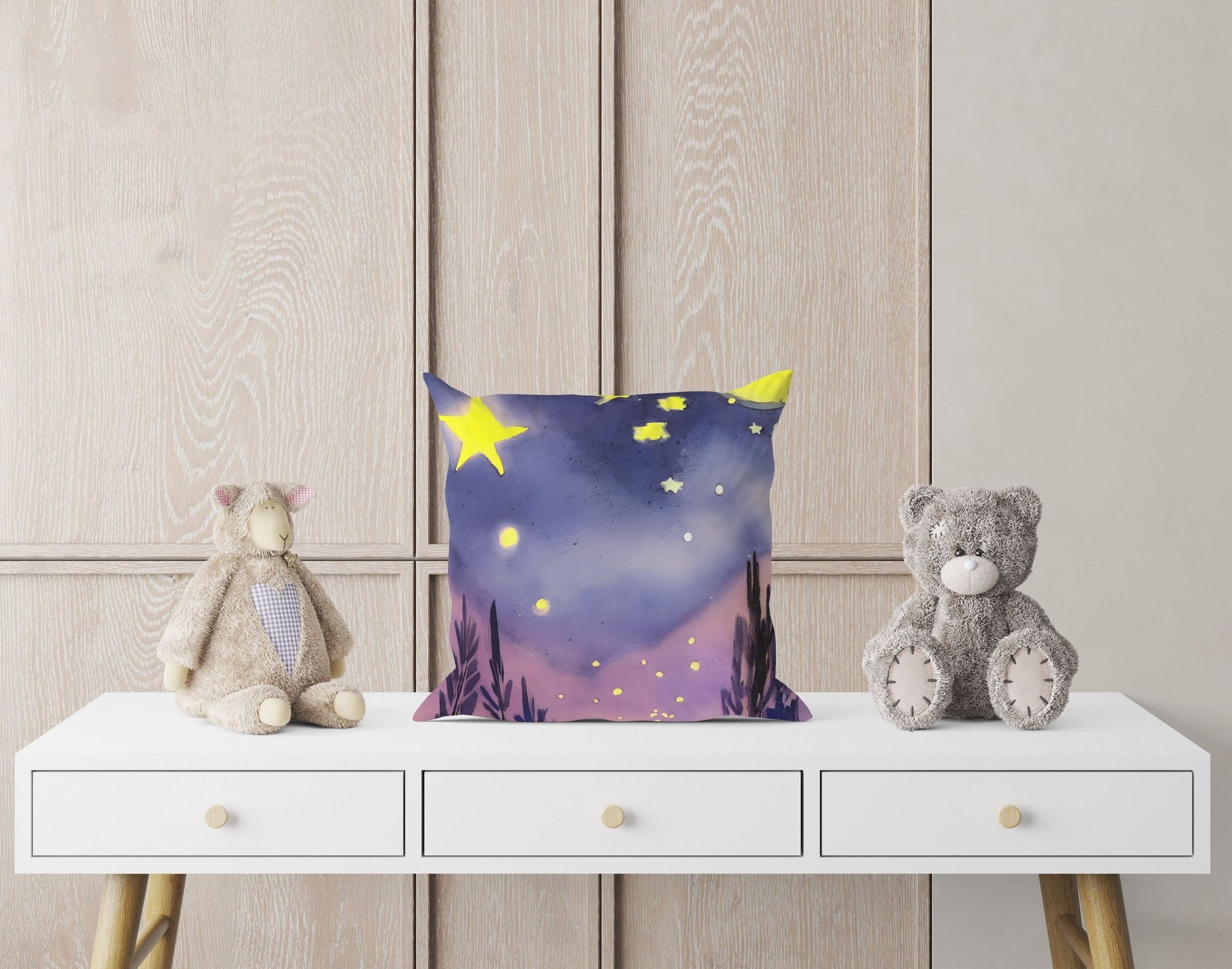 Starry Night Toss Pillow, Abstract Throw Pillow Cover, Soft Pillow Cases, 20X20 Pillow Cover, Home Decor Pillow, Indoor Pillow Cases
