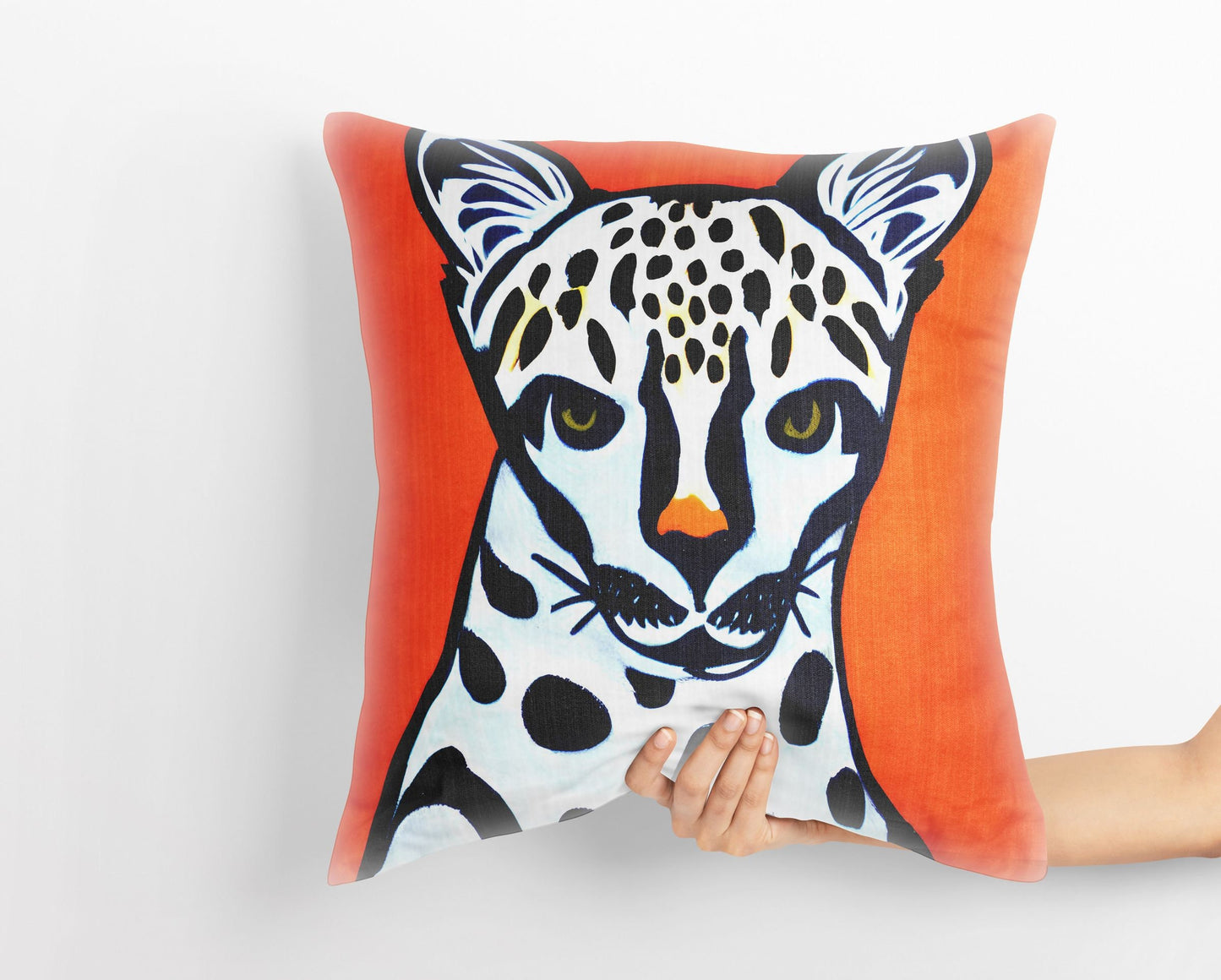 Modern Art African Wildlife Cheetah Tapestry Pillows, Bee Pillow Cover, Art Pillow, Colorful Pillow Case, Modern Pillow, Square Pillow