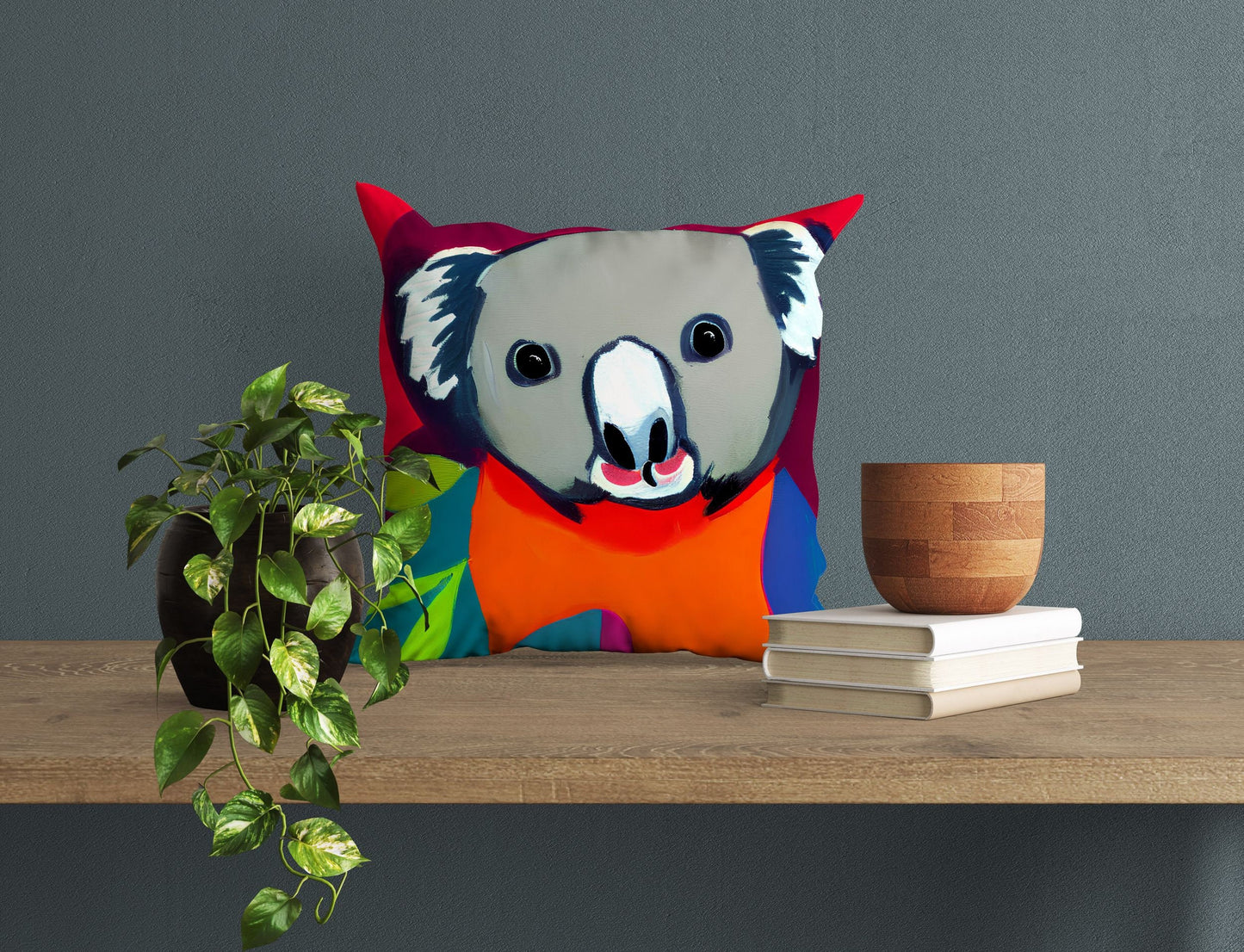 Australian Wildlife Australian Wildlife Koala Throw Pillow Cover, Abstract Throw Pillow, Soft Pillow Cases, Colorful Pillow Case, Fashion