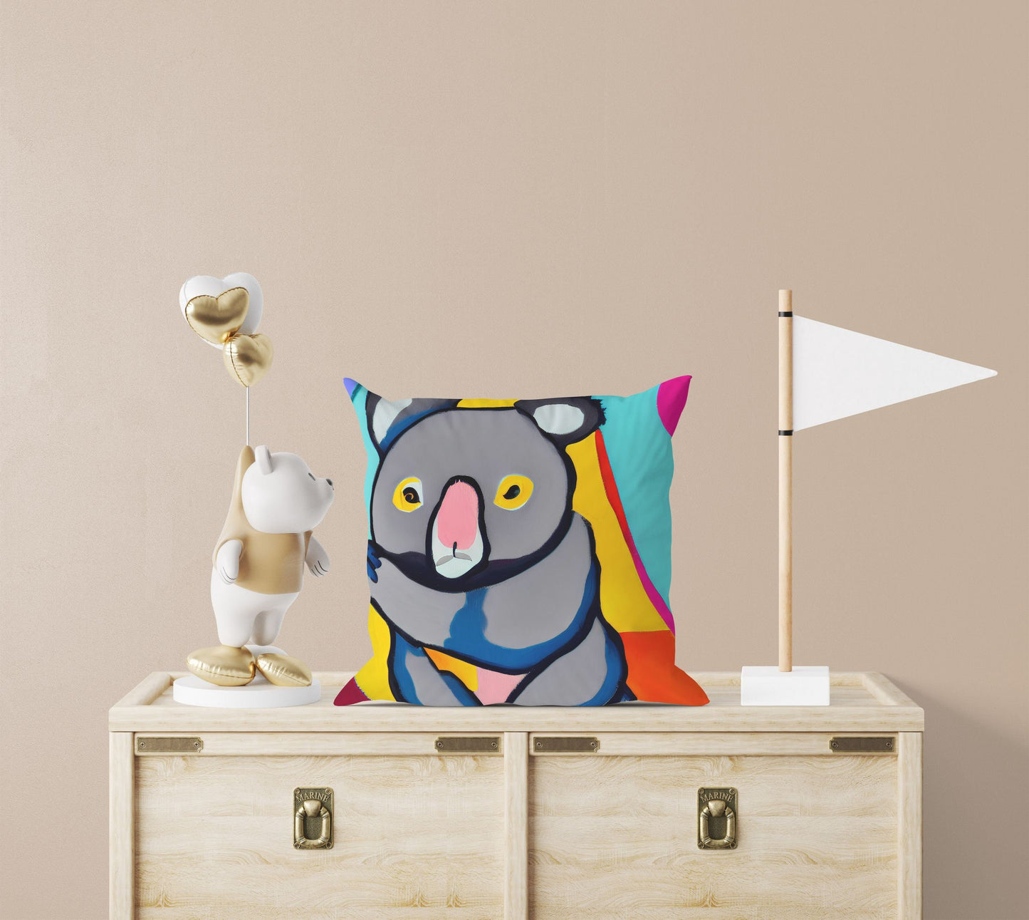 Australian Wildlife Australian Wildlife Koala Decorative Pillow, Abstract Throw Pillow, Soft Pillow Cases, Home Decor Pillow, Holiday Gift