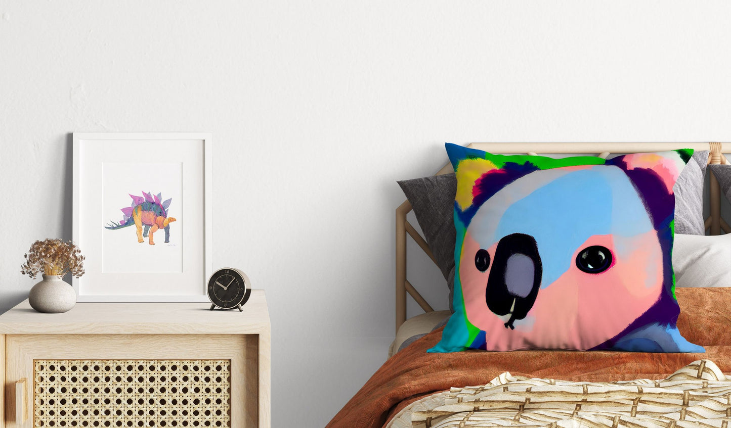 Australian Wildlife Australian Wildlife Koala Tapestry Pillows, Original Art Pillow, Home Decor Pillow, Indoor Pillow Cases
