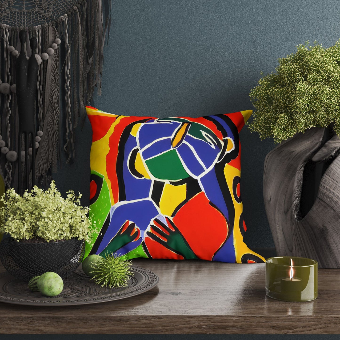 Aborigine Toss Pillow, Abstract Pillow, Art Pillow, Colorful Pillow Case, Contemporary Pillow, Large Pillow Cases, Christmas Pillow