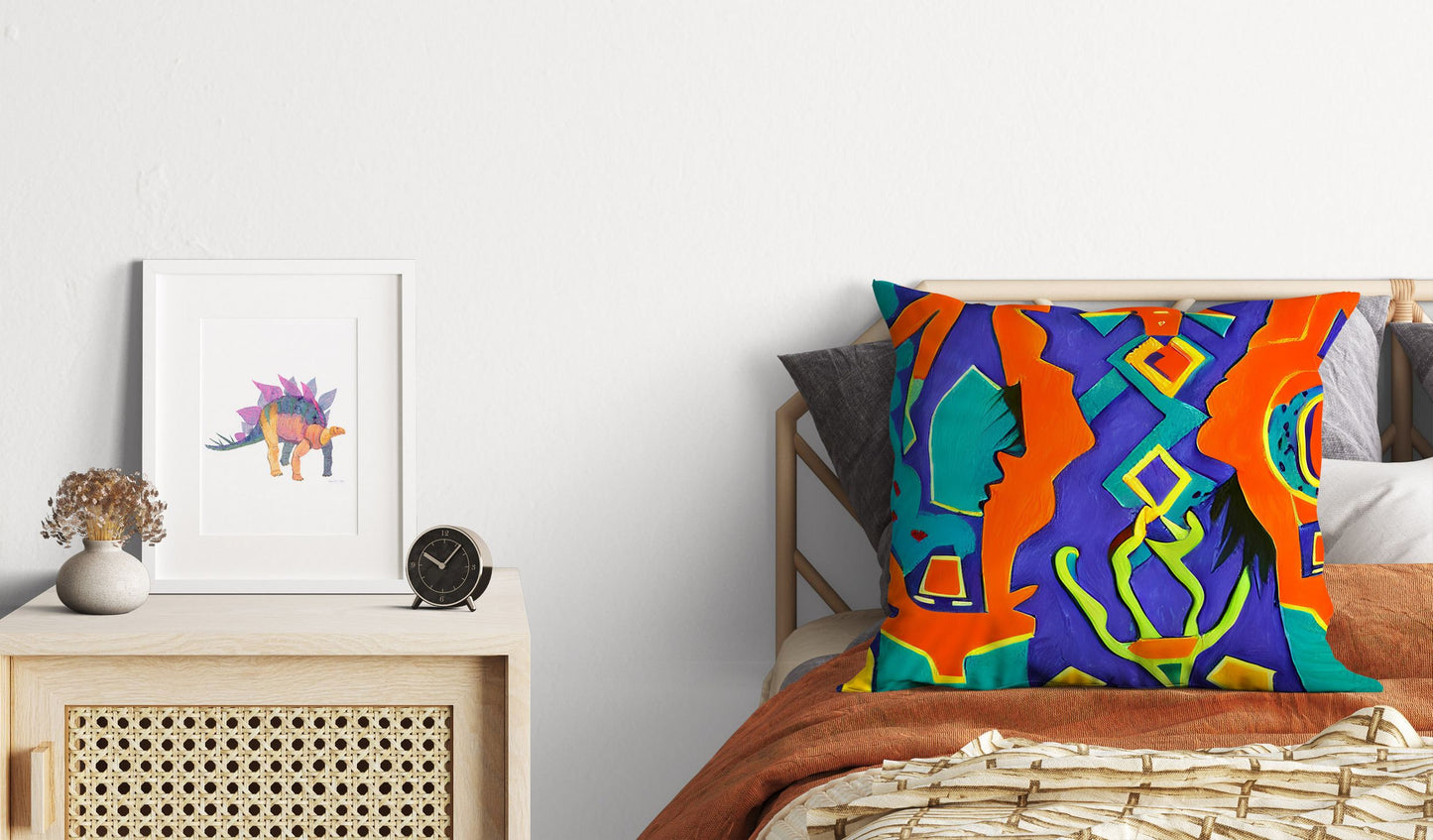Symbol Of Mayan Culture, Pillow Case, Animal Pillow, Soft Pillow Cases, Colorful Pillow Case, Modern Pillow, 24X24 Pillow, Abstract Decor