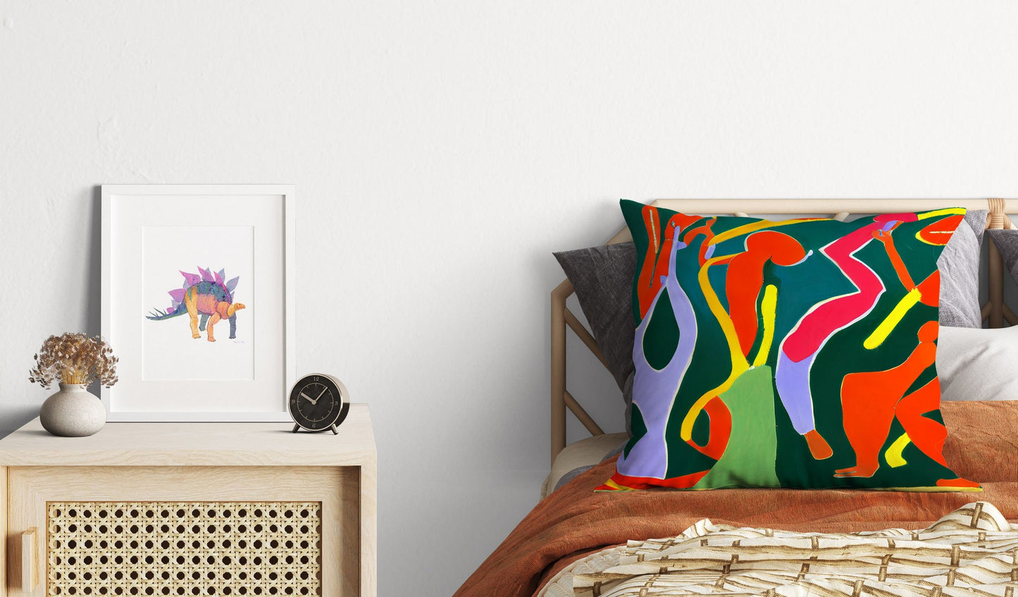 Abstract Throw Pillow, Abstract Pillow Case, Designer Pillow, Colorful Pillow Case, Large Pillow Cases, Home And Living