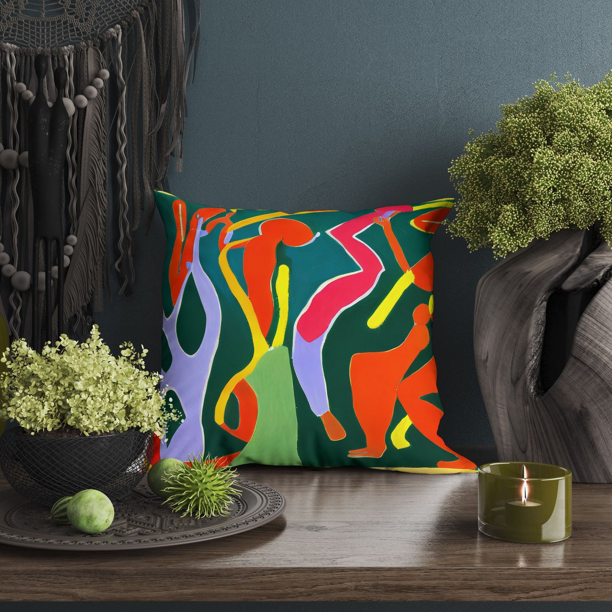 Abstract Throw Pillow, Abstract Pillow Case, Designer Pillow, Colorful Pillow Case, Large Pillow Cases, Home And Living