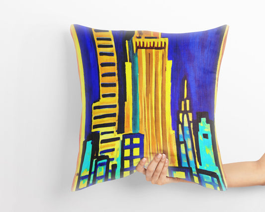 Empire State Building At Night, Tapestry Pillows, Animal Pillow, Comfortable, Colorful Pillow Case, Modern Pillow, 20X20 Pillow Cover