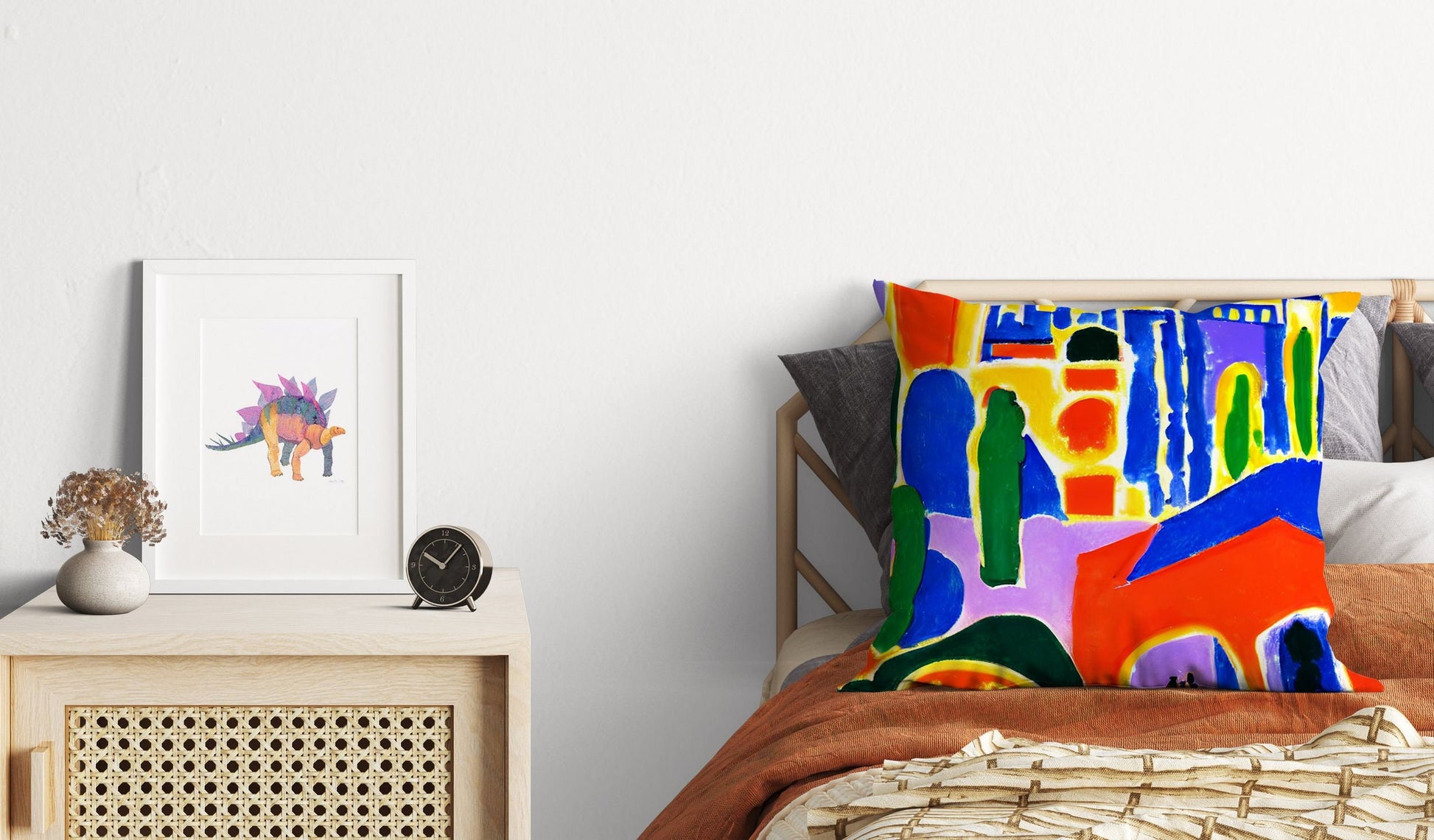 Night View Of Los Angeles, Throw Pillow, Abstract Pillow, Soft Pillow Cases, Colorful Pillow Case, Impressionist Pillow, Sofa Pillows
