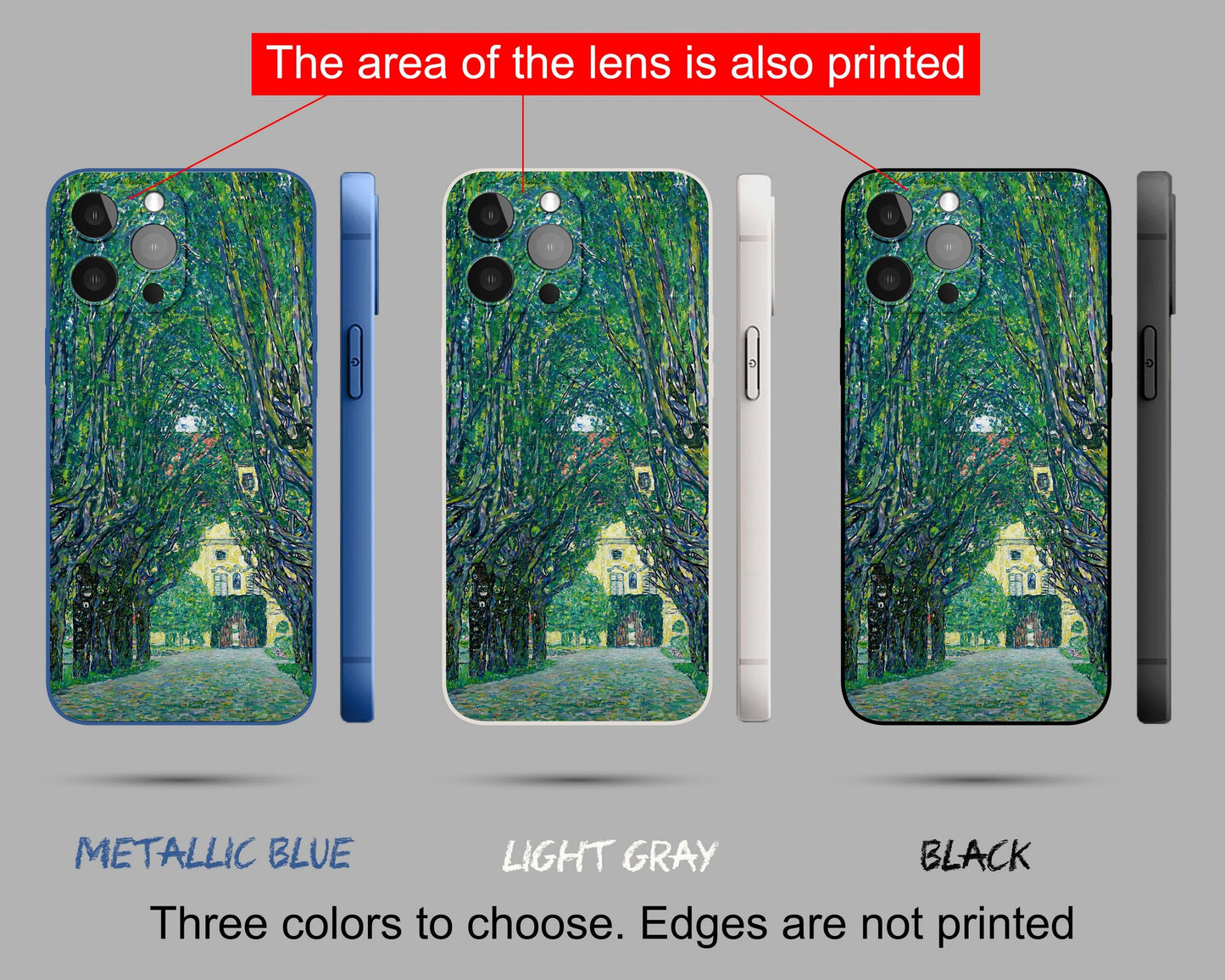Gustav Klimt Garden Art iPhone 14 Case, Iphone 7 Plus Case, Iphone 8 Plus Case Art, Vivid Colors, Designer Iphone 8 Plus Case, Gift For Her