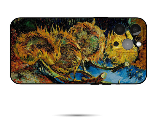 Vincent Van Gogh Four Sunflowers Iphone Cover, Iphone 12 Pro Case,Iphone 8 Plus Case Art, Vivid Colors, Designer Iphone 8 Plus Case