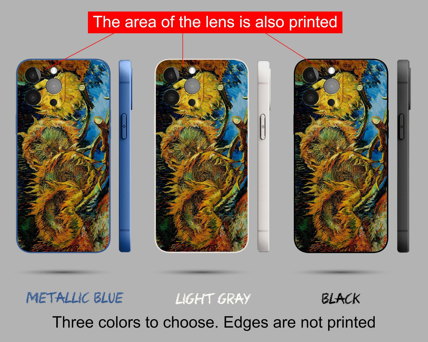 Vincent Van Gogh Four Sunflowers Iphone Cover, Iphone 12 Pro Case,Iphone 8 Plus Case Art, Vivid Colors, Designer Iphone 8 Plus Case